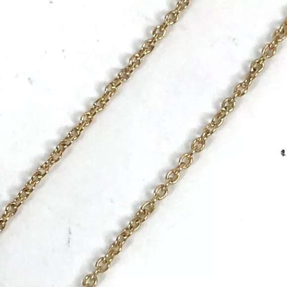 FENDI Accessories F is Chain Long Pierce Metal Gold/Red - Picture 4 of 9